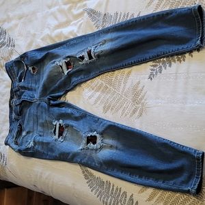 Judy Blue Skinny Jeans Size 16 W plaid destruction